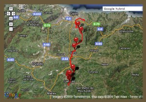 نقشه سبز: مسیر حرکت پروژه دان کی خوت در اسپانیا
